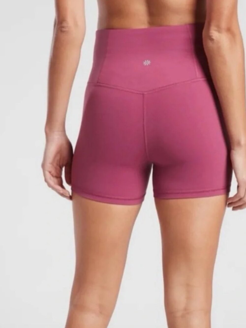 Athleta Ultra High Rise Elation 3 Inch Shortie Yoga Purple Size 1X NWT